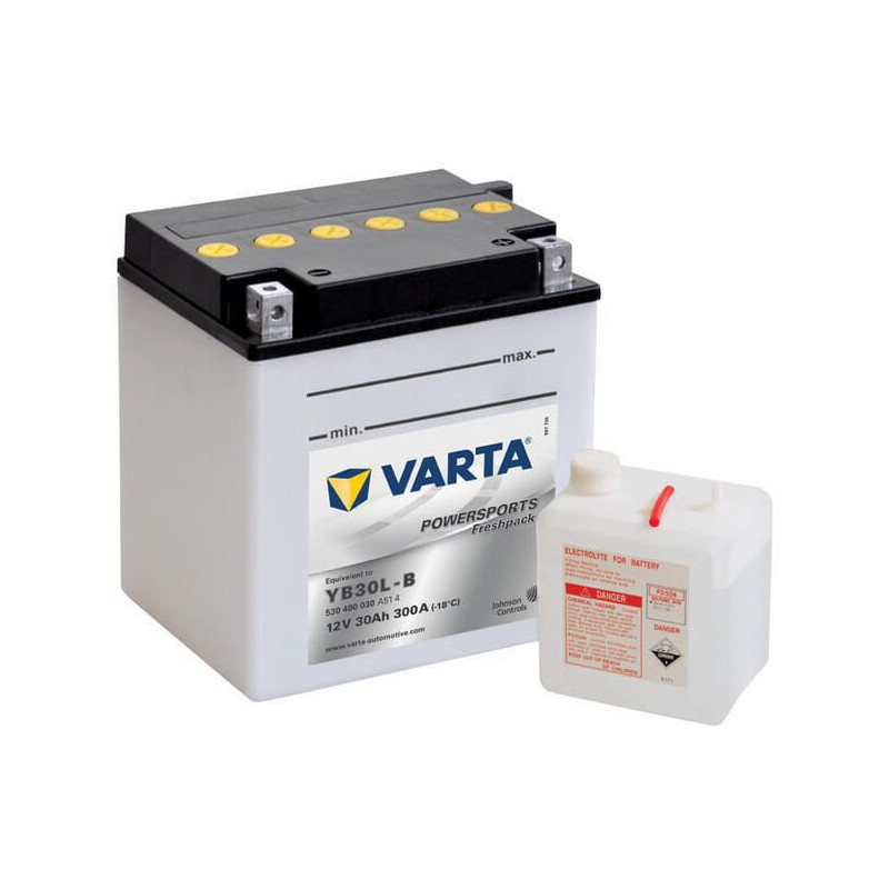 Akumulator 12V 30Ah EN 300A 168x132x176 P+ Powersports Freshpack VARTA