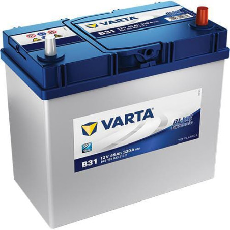 Akumulator 12V 45Ah EN 330A 238x129x227 P+ Blue Dynamic VARTA
