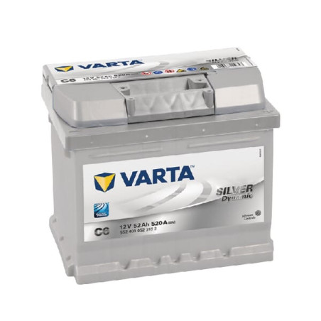 Akumulator 12V 52Ah EN 520A 207x175x175 P+ Silver Dynamic VARTA