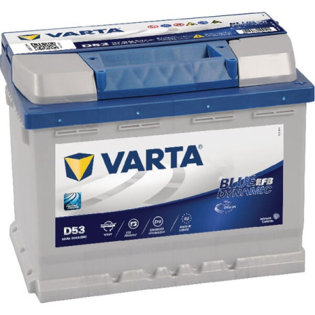 Akumulator 12V 60Ah EN 640A 242x175x190 P+ Blue Dynamic VARTA
