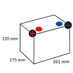 Akumulator 12V 70Ah EN 630A 261x175x220 L+ Blue Dynamic VARTA
