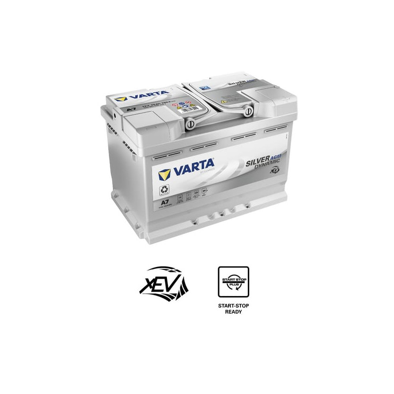 Akumulator 12V 70Ah EN 760A 278x175x190 P+ AGM Varta