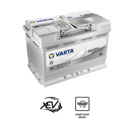 Akumulator 12V 70Ah EN 760A 278x175x190 P+ AGM Varta