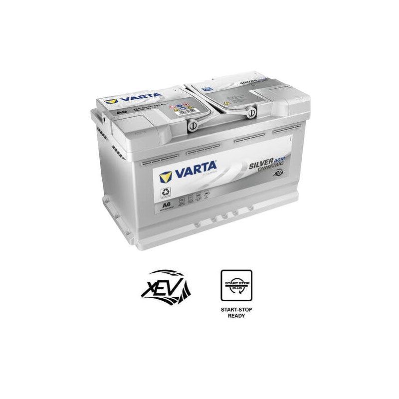 Akumulator 12V 80Ah EN 800A 315x175x190 P+ AGM Varta