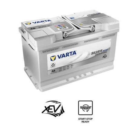 Akumulator 12V 80Ah EN 800A 315x175x190 P+ AGM Varta