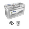 Akumulator 12V 80Ah EN 800A 315x175x190 P+ AGM Varta