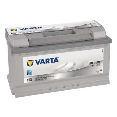 Akumulator 12V 100Ah EN 830A 353x175x190 P+ Silver Dynamic VARTA