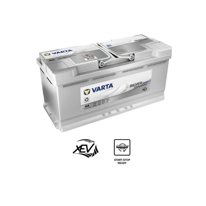 Akumulator 12V 105Ah EN 950A 394x175x190 P+ AGM Varta
