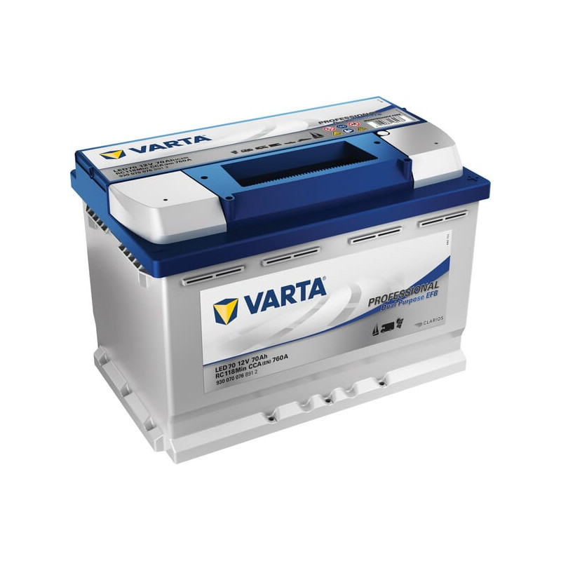 Akumulator 12V 70Ah EN 760A 277x175x190 P+ Dual Purpose VARTA