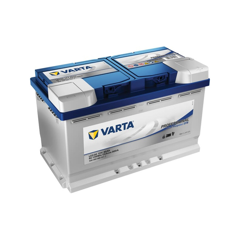Akumulator 12V 80Ah EN 800A 314x175x190 P+ Dual Purpose VARTA