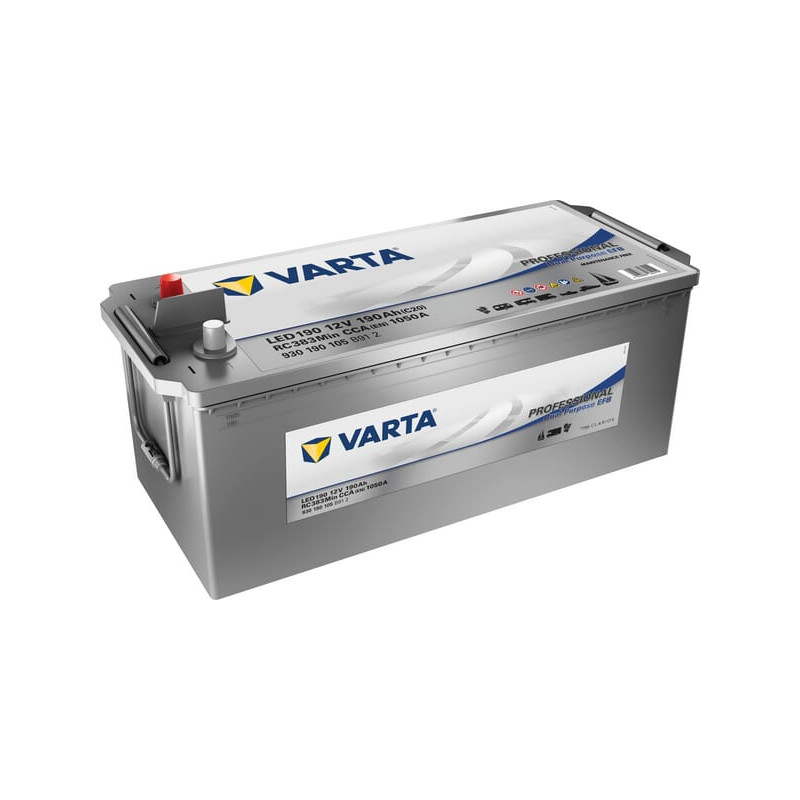 Akumulator 12V 190Ah EN 1050A 513x223x223 krótki bok L+ Dual Purpose VARTA