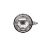 Reflektor świateł uniwersalny L/P (dalekosiężny, H3/T4W, 12/24V, szer. 220mm, wys. 123mm, biały, plastik, czarny, światła pozycy