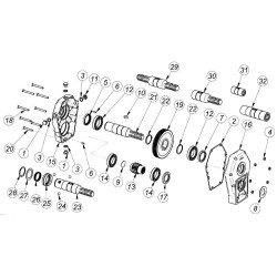 Multiplikator 30-ST-8-3.8 (M-F/Gr3) z tuleją/wałkiem