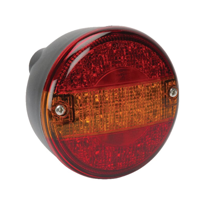 Lampa tylna zespolona LED, lewa/prawa okrągła 12V z gniazdem 5-pin Aspöck