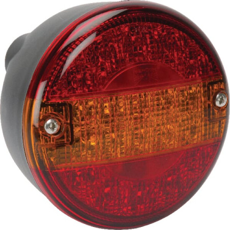Lampa tylna zespolona LED, lewa/prawa okrągła 12V z gniazdem 5-pin Aspöck
