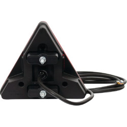 Lampa tylna zespolona LED, lewa, trójkątna, 12/24V czerwona, przykręcana Waś