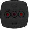 Lampa tylna, kwadratowa 12/24V czerwona przykręcana Hella