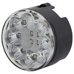 Lampa tylna zespolona LED, okrągła 12V biała przykręcana Ø 66 mm 12 szt. LED Hella