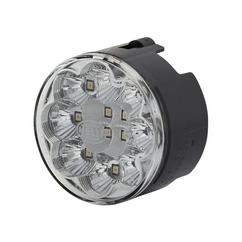Lampa tylna zespolona LED, okrągła 12V biała przykręcana Ø 66 mm 12 szt. LED Hella