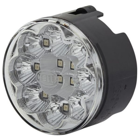 Lampa tylna zespolona LED, okrągła 12V biała przykręcana Ø 66 mm 12 szt. LED Hella