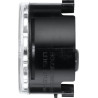 Lampa tylna zespolona LED, okrągła 12V biała przykręcana Ø 66 mm 12 szt. LED Hella