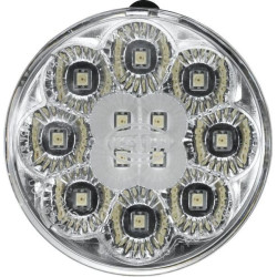 Lampa tylna zespolona LED, okrągła 12V biała przykręcana Ø 66 mm 12 szt. LED Hella