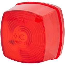 Klosz lampy tylnej, lewy/prawy czerwony Hella