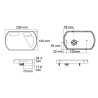 Lampa tylna zespolona LED, prawa 12V 236x140x24.3 mm Bayonet 5-pin Kramp