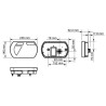 Lampa tylna zespolona LED, lewa SMART, 12V 236x140x24.3 mm Bayonet 6-pin Kramp