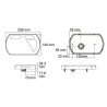 Lampa tylna zespolona LED, prawa 12V 236x140x24.3 mm Bayonet 6-pin Kramp