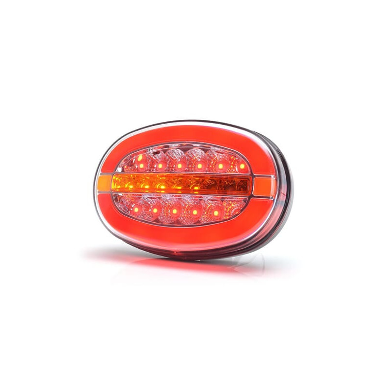 Lampa tylna zespolona LED, lewa/prawa, owalna 12/24V Kramp