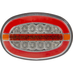 Lampa tylna zespolona LED, lewa/prawa, owalna 12/24V Kramp
