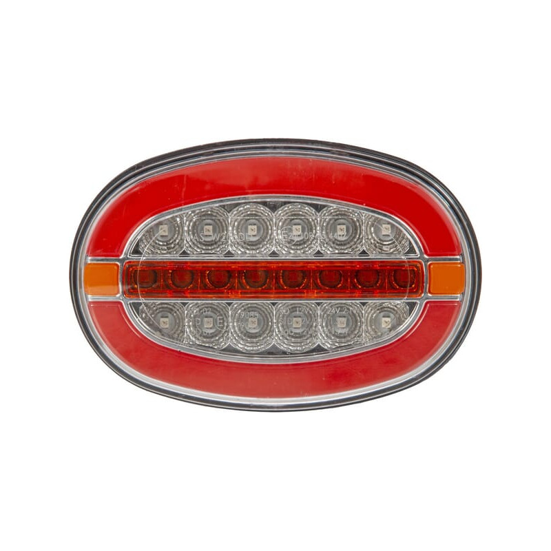 Lampa tylna zespolona LED, lewa/prawa, owalna 12/24V Kramp
