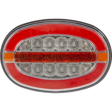 Lampa tylna zespolona LED, lewa/prawa, owalna 12/24V Kramp