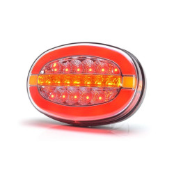 Lampa tylna zespolona LED, lewa/prawa, owalna 12/24V Kramp