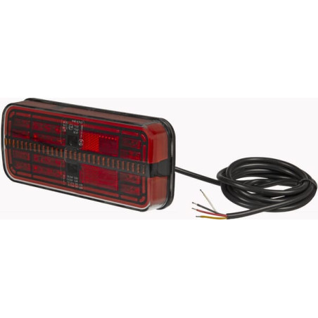 Lampa tylna zespolona LED prostokątna, 12/24V 200.5x85.3x28.9 mm Kramp