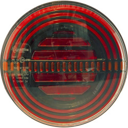Lampa tylna zespolona LED, okrągła, 12V (zintegrowany opornik) Ø 142 mm Kramp