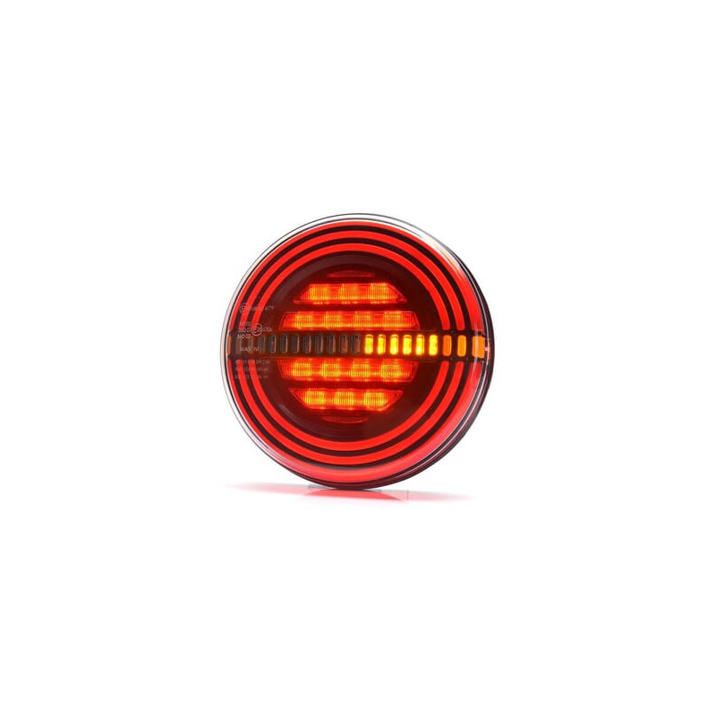 Lampa tylna zespolona LED, okrągła, 12V (zintegrowany opornik) Ø 142 mm Kramp