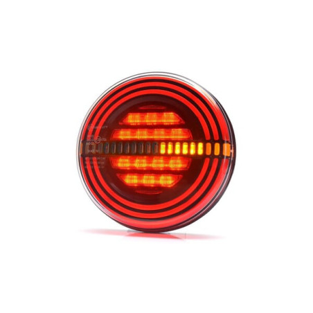 Lampa tylna zespolona LED, okrągła, 12V (zintegrowany opornik) Ø 142 mm Kramp