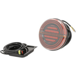 Lampa tylna zespolona LED, okrągła, 12V (zintegrowany opornik) Ø 142 mm Kramp