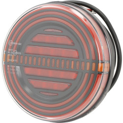 Lampa tylna zespolona LED okrągła, 12V Ø 142 mm Kramp