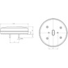 Lampa tylna zespolona LED okrągła, 12V Ø 142 mm Kramp