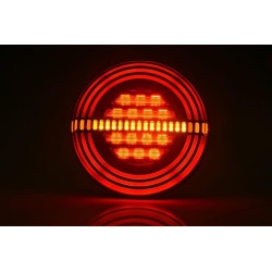 Lampa tylna zespolona LED okrągła, 12V Ø 142 mm Kramp