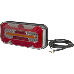 Lampa tylna zespolona LED, prawa prostokątna, 12/24V 306x133x60.6 mm Kramp