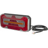 Lampa tylna zespolona LED, prawa prostokątna, 12/24V 306x133x60.6 mm Kramp