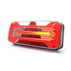 Lampa tylna zespolona LED, lewa prostokątna, 12/24V 306x133x60.6 mm Kramp