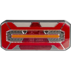 Lampa tylna zespolona LED, lewa prostokątna, 12/24V 306x133x60.6 mm Kramp