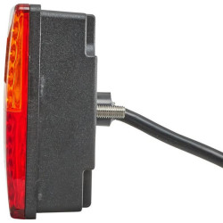 Lampa tylna zespolona LED, kwadratowa 12V czerwona/pomarańczowa przykręcana 80x33.7x80 mm Hella ValueFit