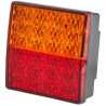 Lampa tylna zespolona LED, kwadratowa 12V czerwona/pomarańczowa przykręcana 80x33.7x80 mm Hella ValueFit