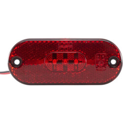Lampa obrysowa LED, prostokątna 12V czerwona przykręcana 108x10.5x44 mm Hella ValueFit
